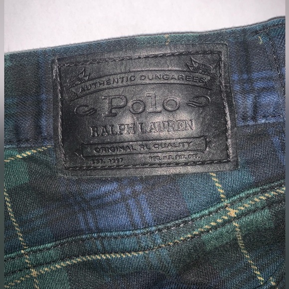Polo Ralph Lauren Plaid Jeans (Rare) - Picture 5 of 6